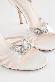 Ivory Forever Comfort® Wedding Butterfly Trim High Heel Sandal Bridal Shoes - Image 11 of 12