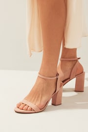 Nude Regular/Wide Fit Forever Comfort® Block Heel Sandals - Image 1 of 8