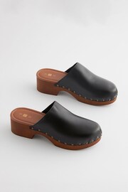 Black Closed Toe Clog Mules - Image 1 of 4