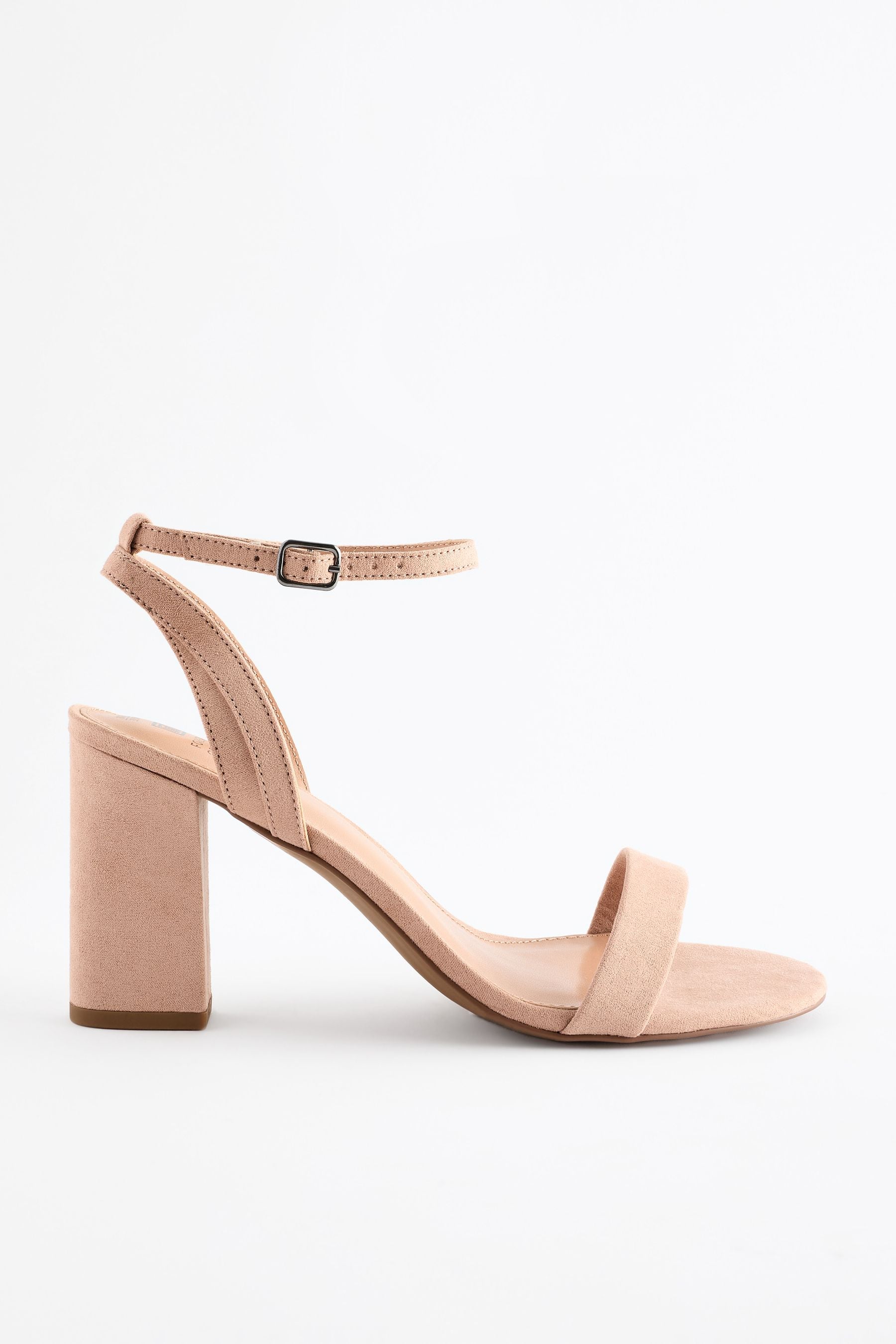 Buy Nude Extra Wide Fit Forever Comfort Block Heel Sandals from the Next UK online shop