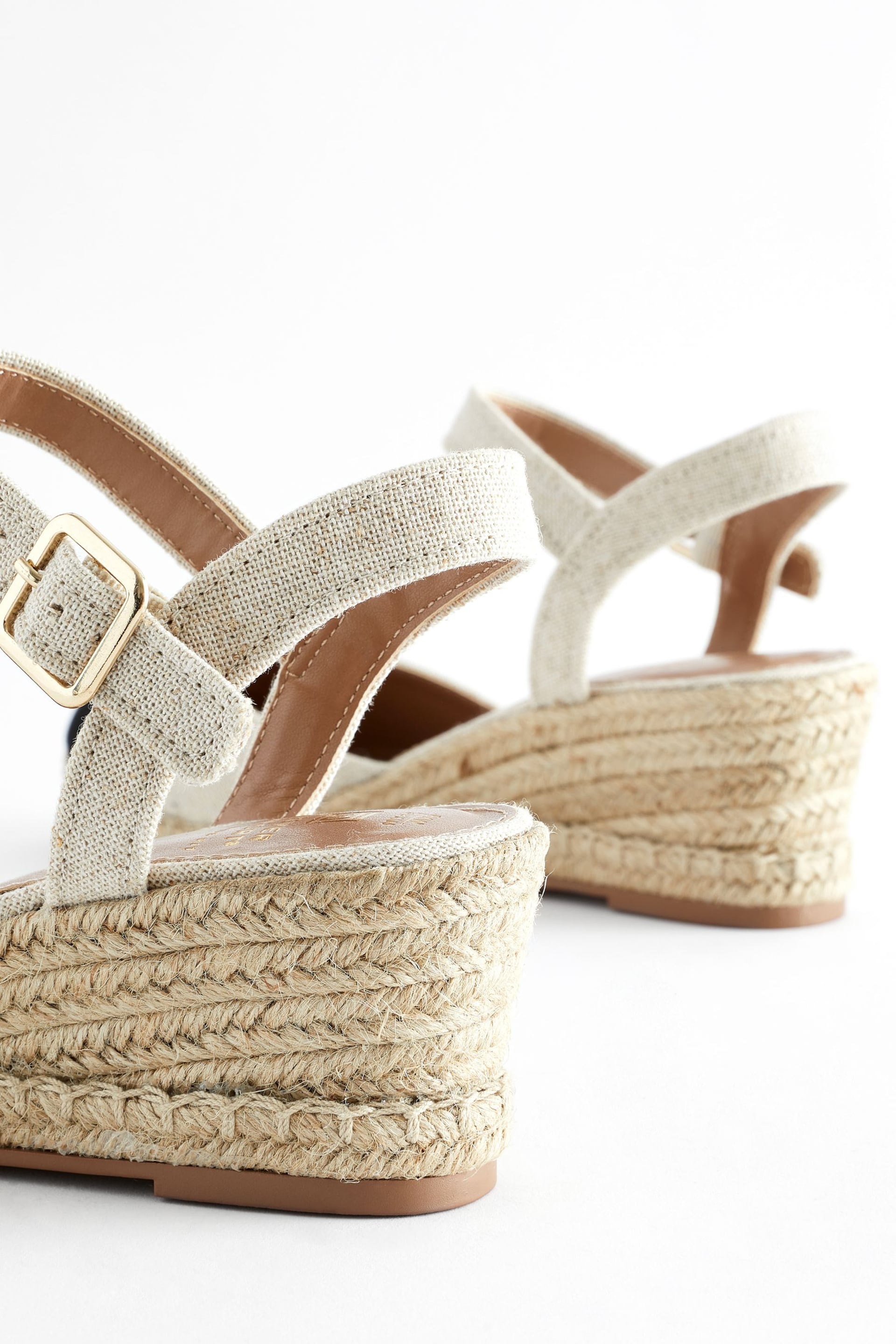 Neutral Extra Wide Fit Forever Comfort® Toe Cap Closed Toe Wedges - Image 3 of 3