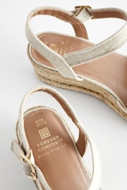 Neutral Extra Wide Fit Forever Comfort® Toe Cap Closed Toe Wedges - Image 5 of 5