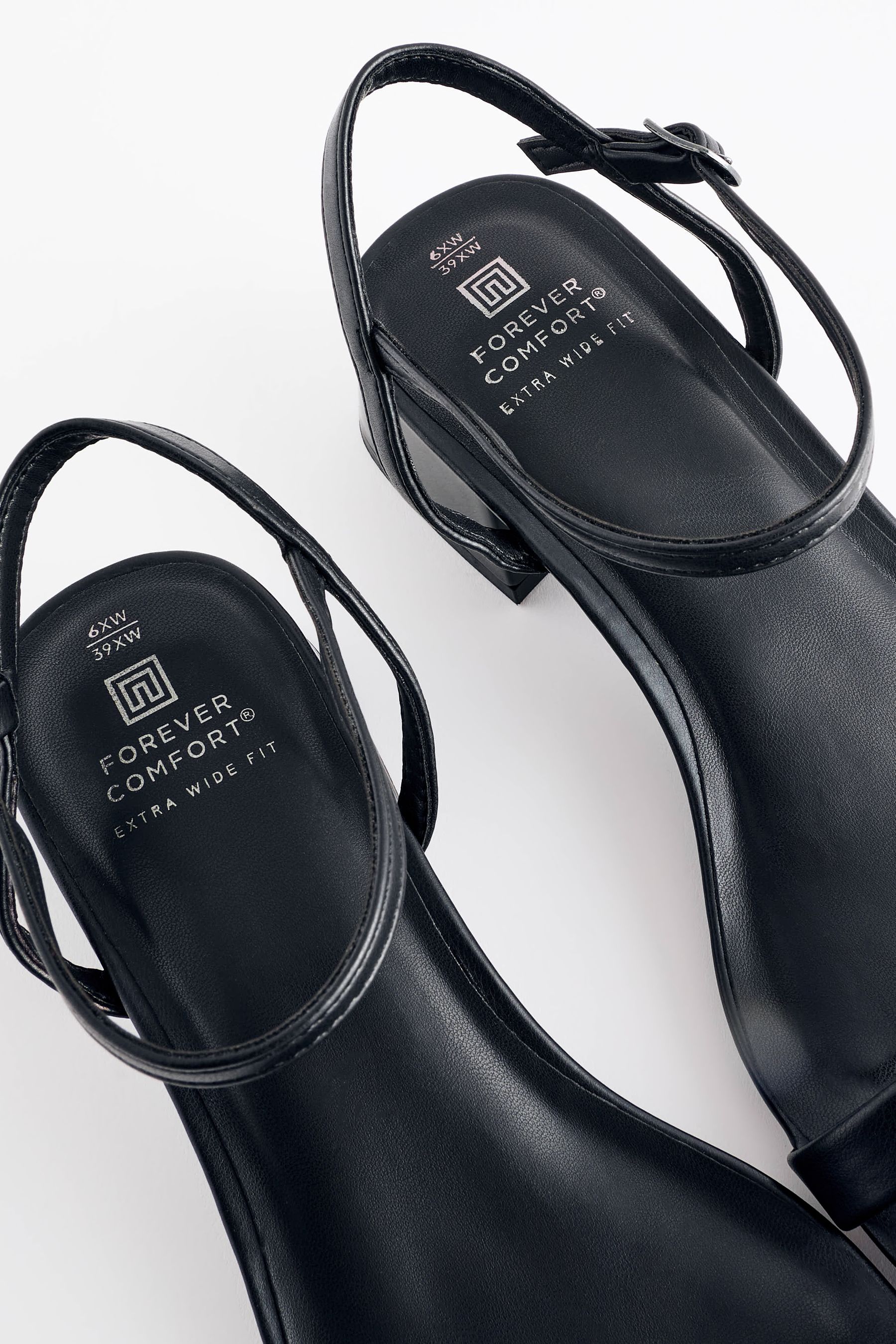 Black sandals heels comfortable top