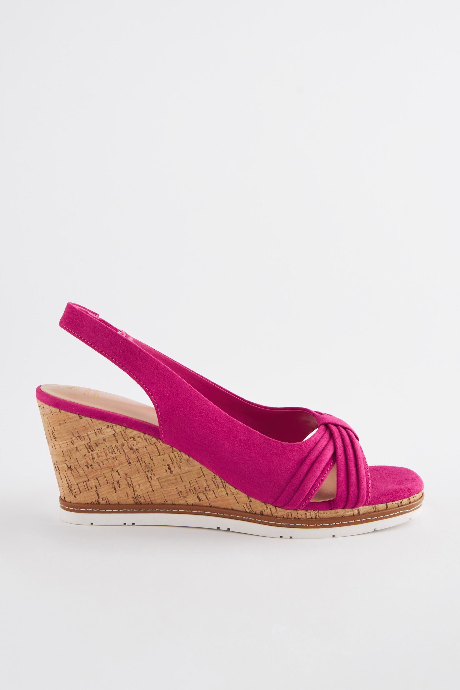 Fuschia pink wedges hotsell