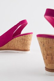 Pink Forever Comfort® Bow Cork Wedges - Image 3 of 5