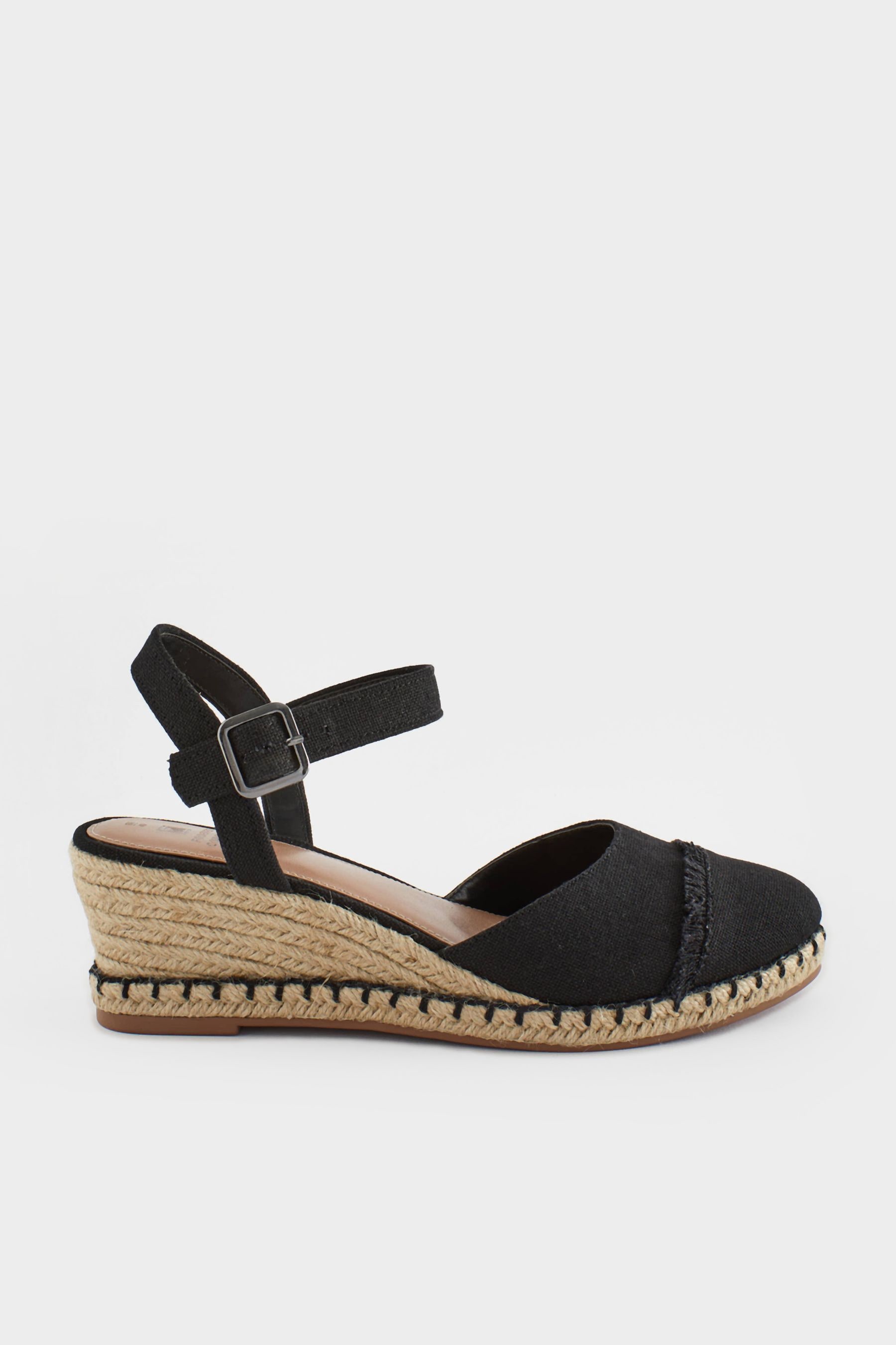 Closed toe wedges black store