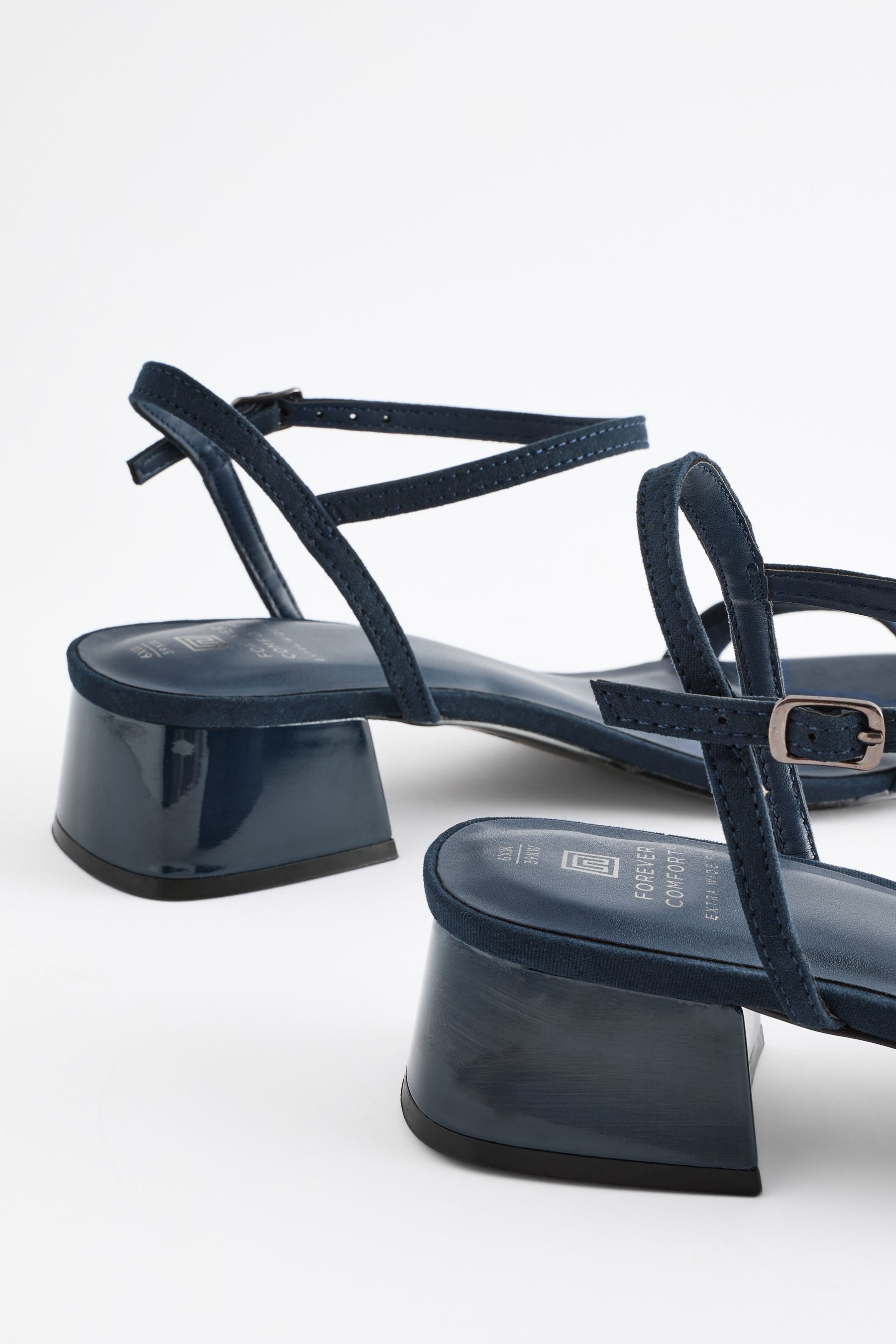 Extra wide navy sandals on sale