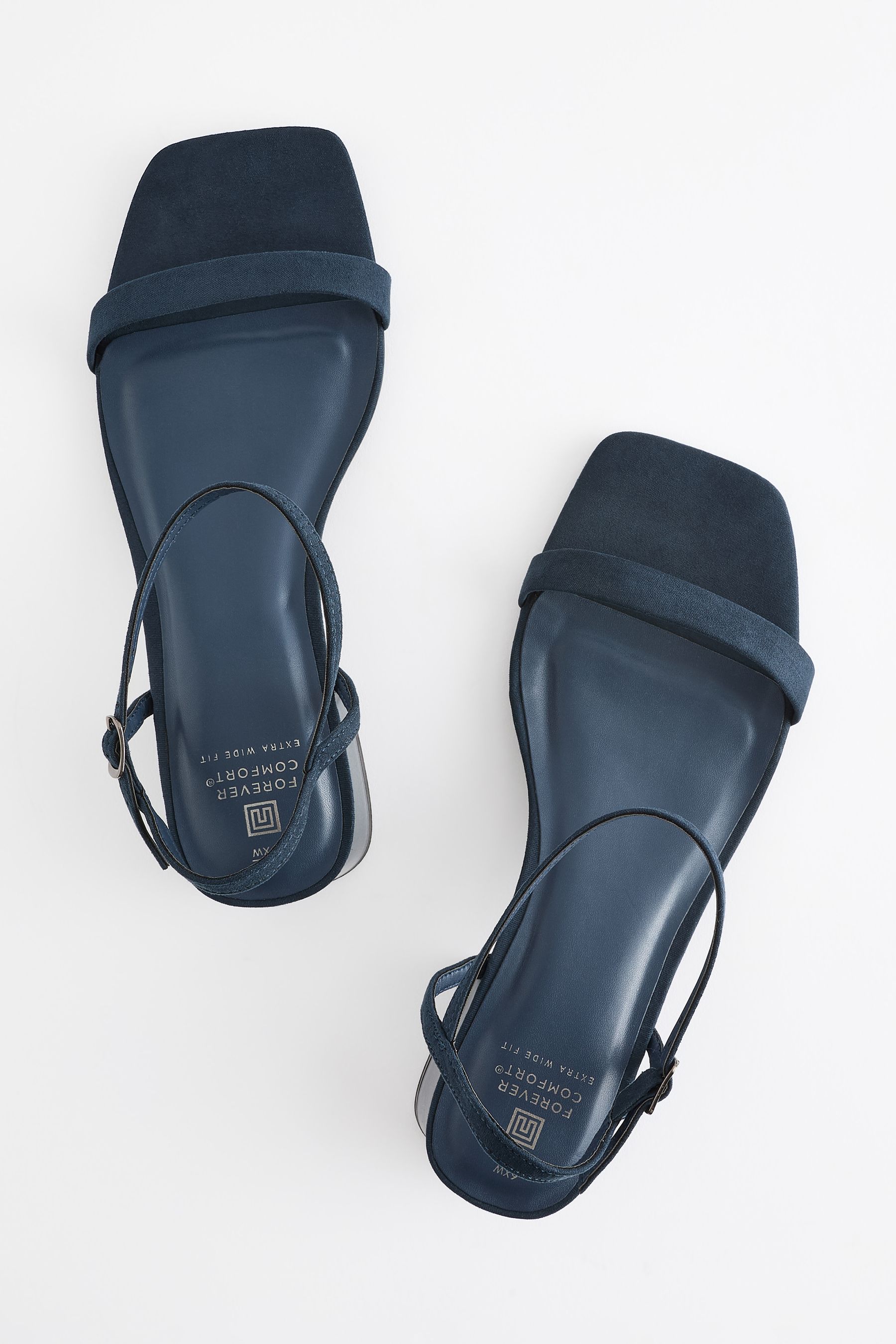 Extra wide navy blue sandals shop