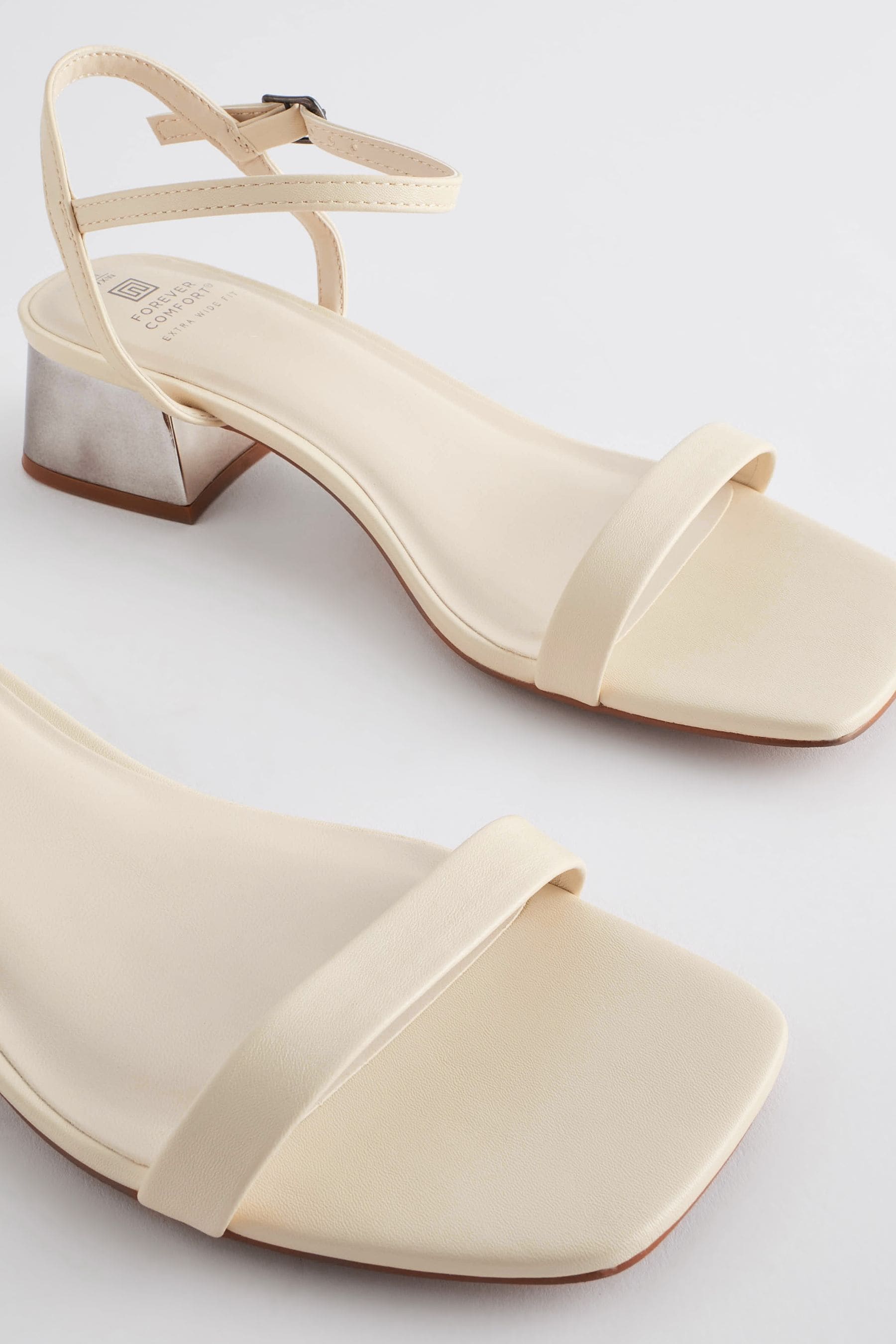 Womens white low heel sandals on sale