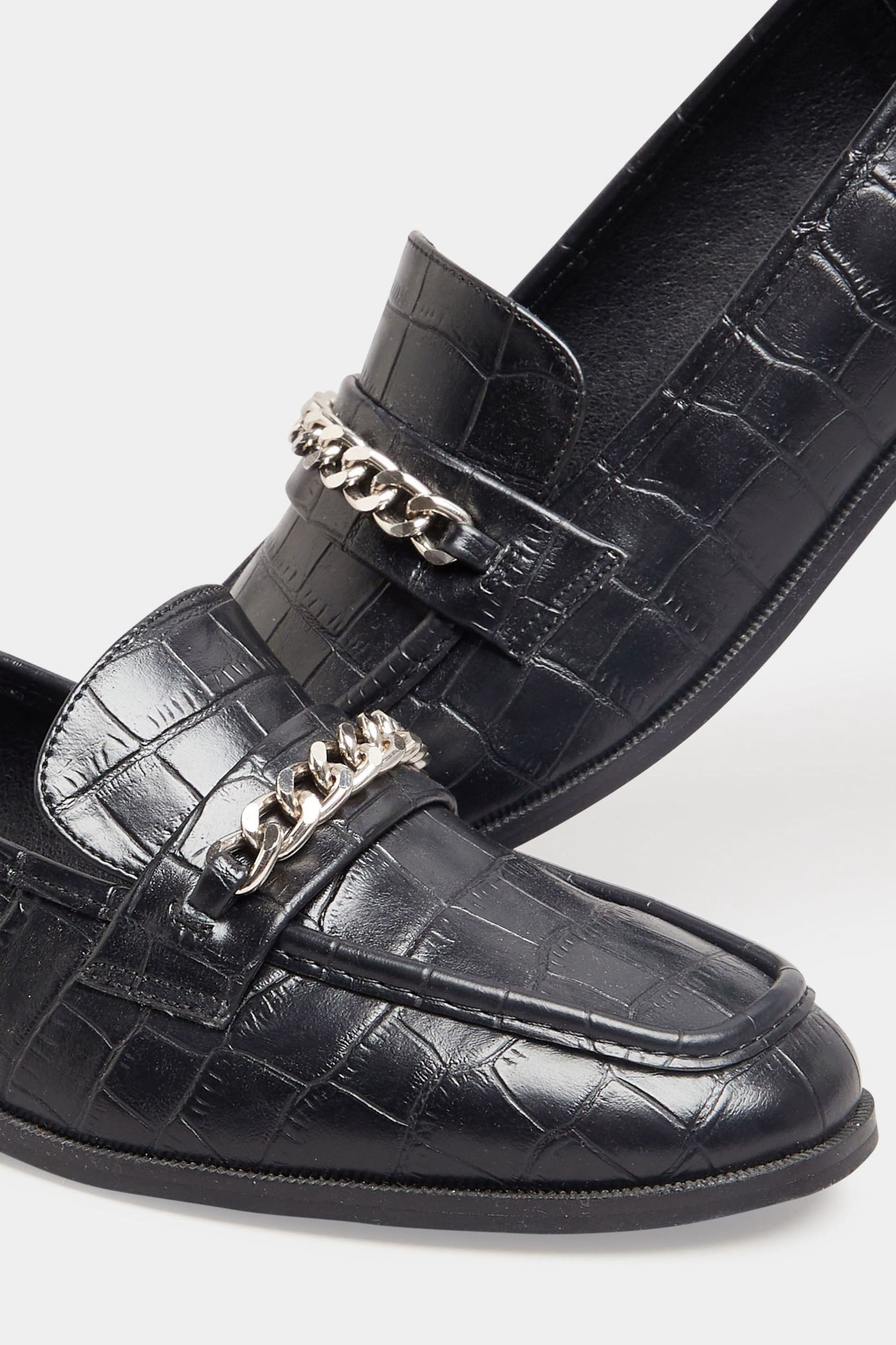 Long Tall Sally Black Hardware Trim Loafers - Image 3 of 4