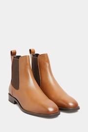 Long Tall Sally Brown Leather Chelsea Boots - Image 2 of 5