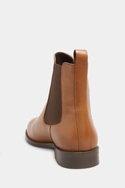 Long Tall Sally Brown Leather Chelsea Boots - Image 3 of 5