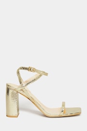 Long Tall Sally Gold Block Heels - Image 1 of 4