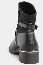 Long Tall Sally Black Hardware Detail Chelsea Boots - Image 3 of 4