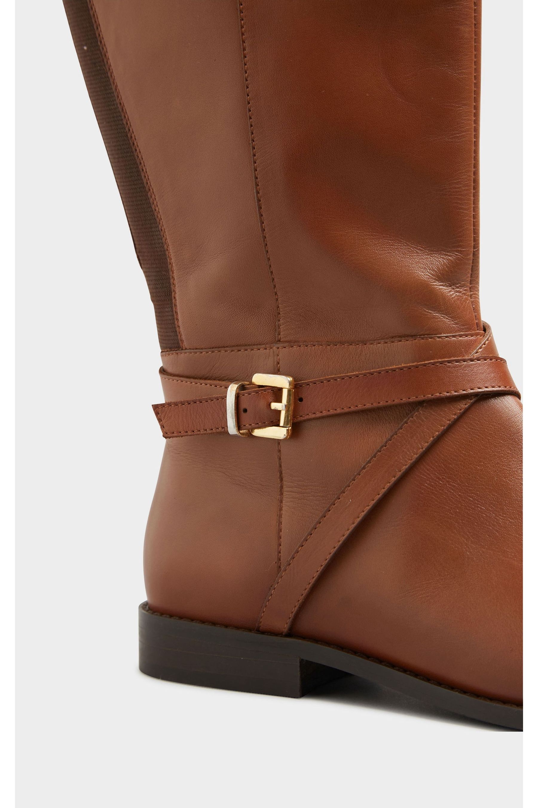 Long Tall Sally Brown Leather Riding Boots