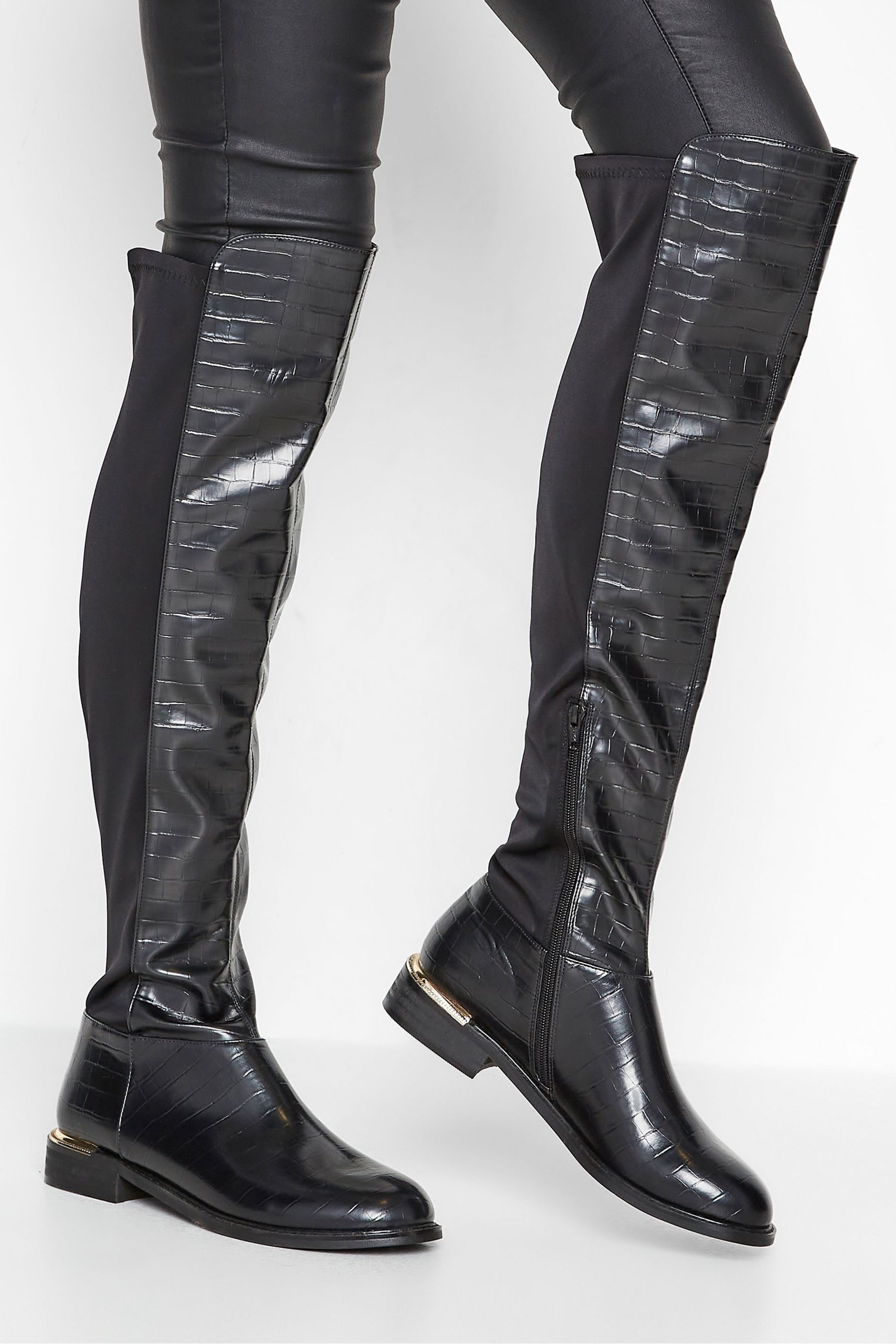 Black over the knee boots canada cheap
