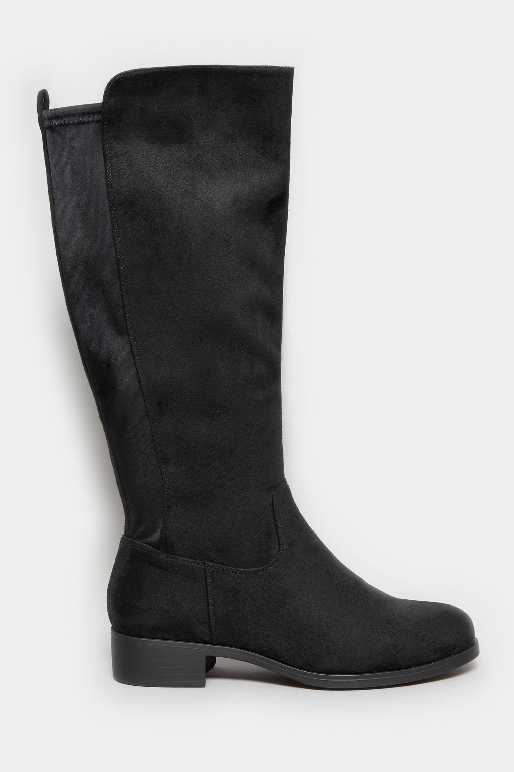 Stretch suede boots wide calf outlet
