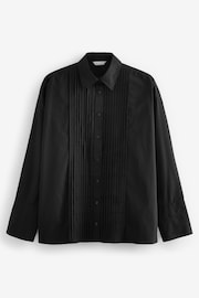 Black Premium Pleated Long Sleeve Shirt - Image 6 of 7