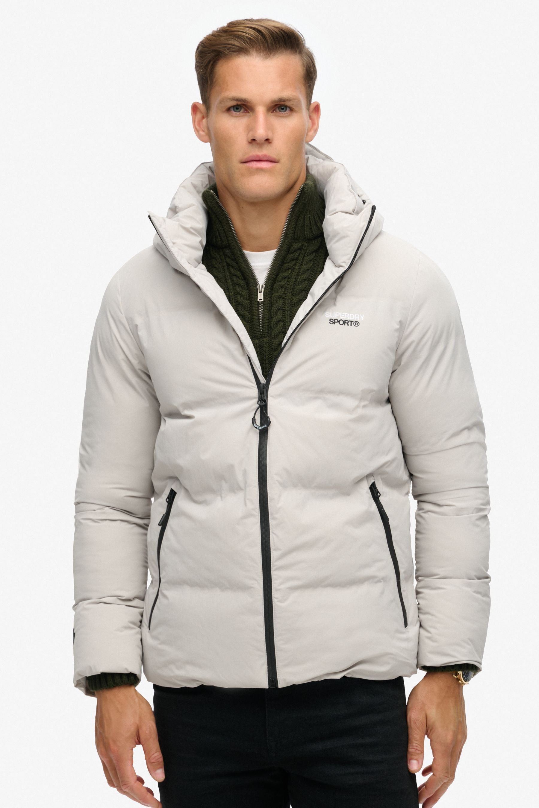Superdry white jacket sale