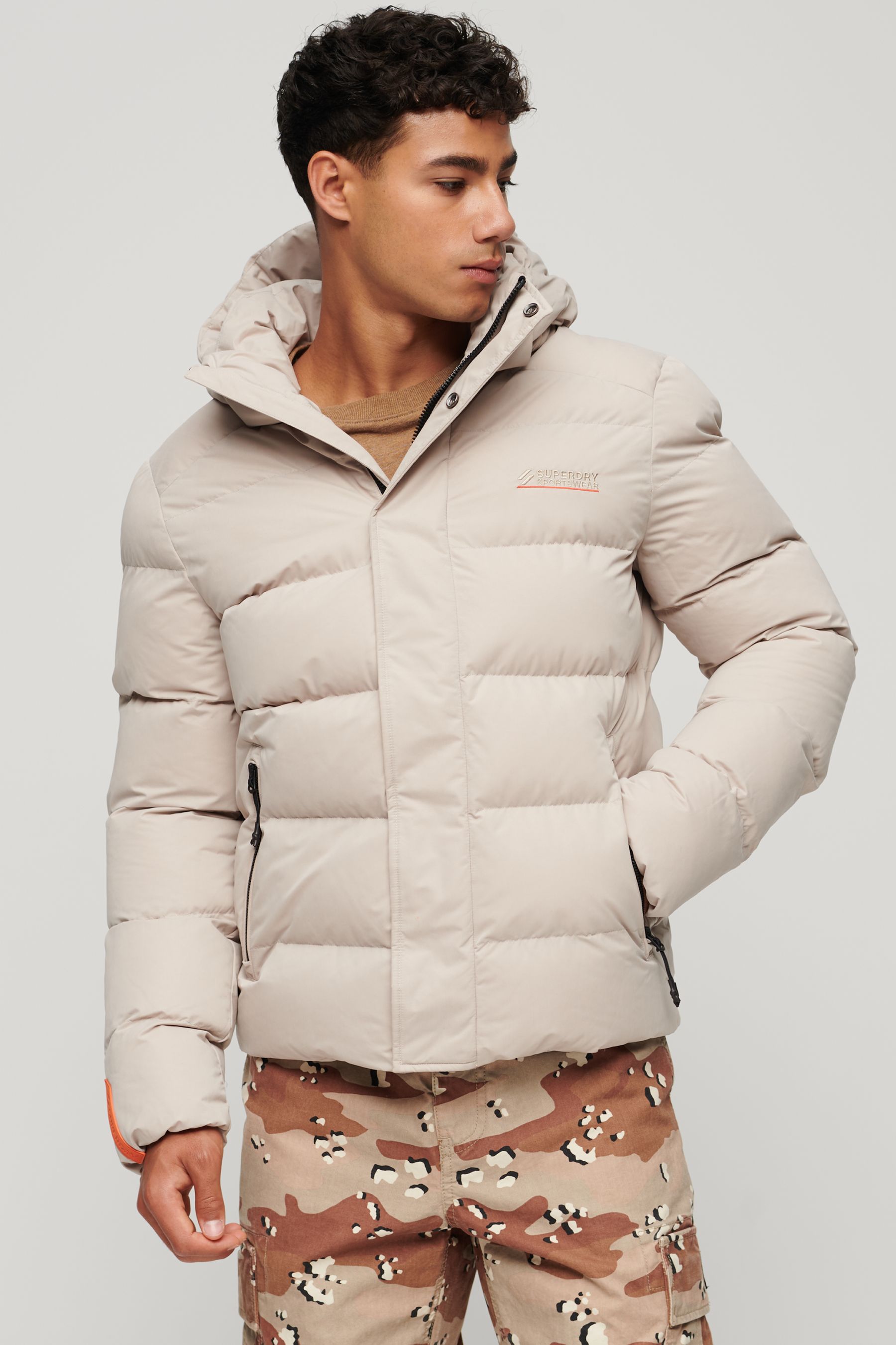 Nude puffa coat sales
