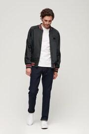 Superdry Grey Sukajan Embroidered Bomber Jacket - Image 3 of 6