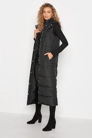 Long Tall Sally Black Midaxi Puffer Gilet - Image 3 of 4