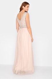 Long Tall Sally Pink V-Neck Beaded Maxi Dress - Image 2 of 4