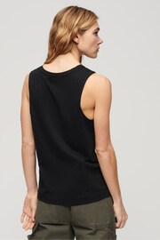 Superdry Black Scoop Neck Tank - Image 2 of 7