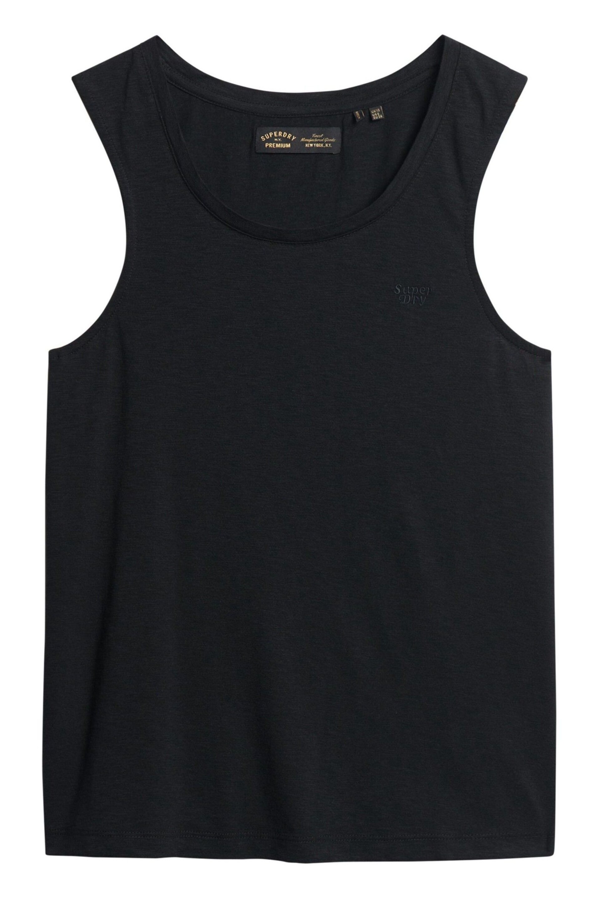 Superdry Black Scoop Neck Tank - Image 5 of 7