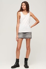 Superdry White Scoop Neck Tank - Image 2 of 5