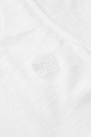 Superdry White Scoop Neck Tank - Image 5 of 5