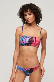 Superdry Blue Tropical Cheeky Bikini Bottoms - Image 4 of 5