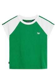 Superdry Green Essential Logo Retro T-Shirt - Image 4 of 6