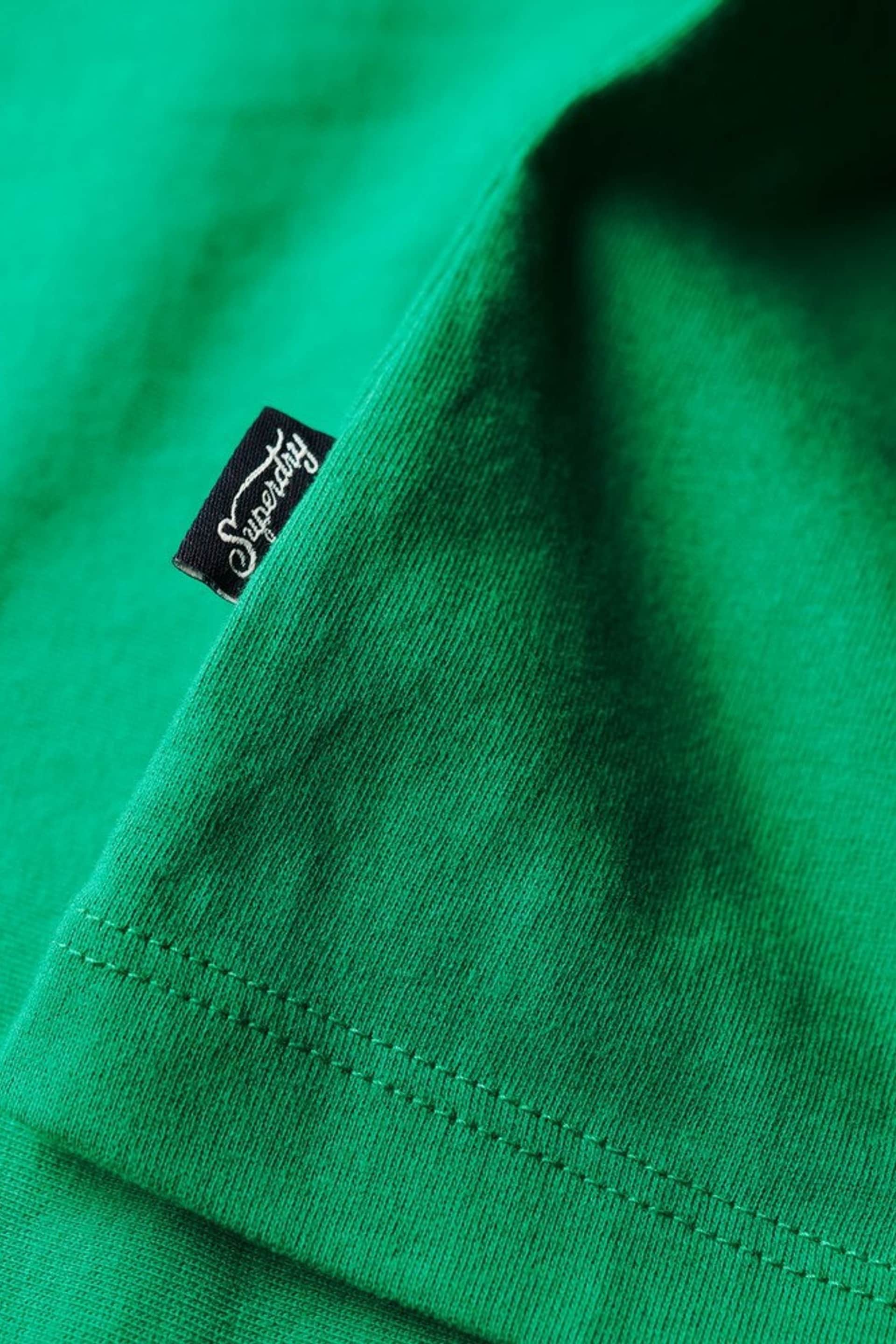 Superdry Green Essential Logo Retro T-Shirt - Image 5 of 6