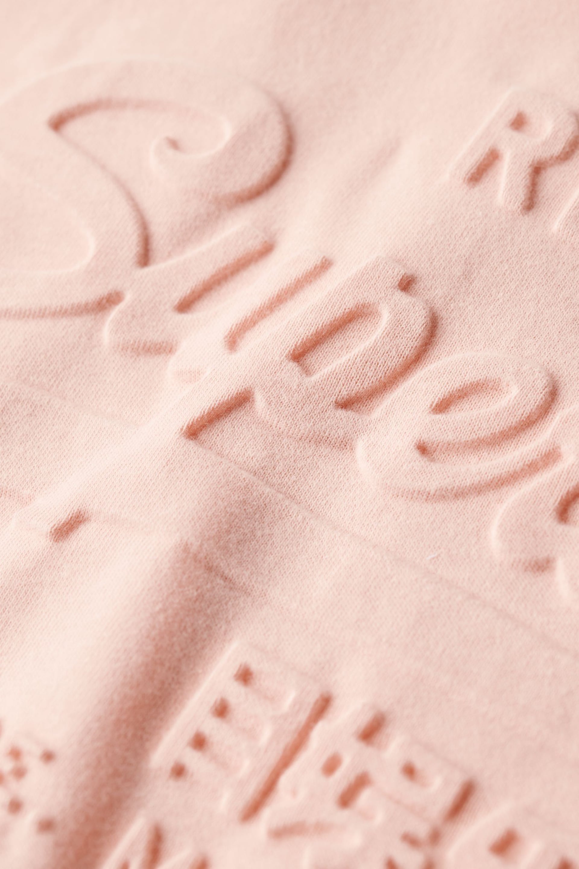 Superdry Pink Embossed Relaxed T-Shirt - Image 5 of 6