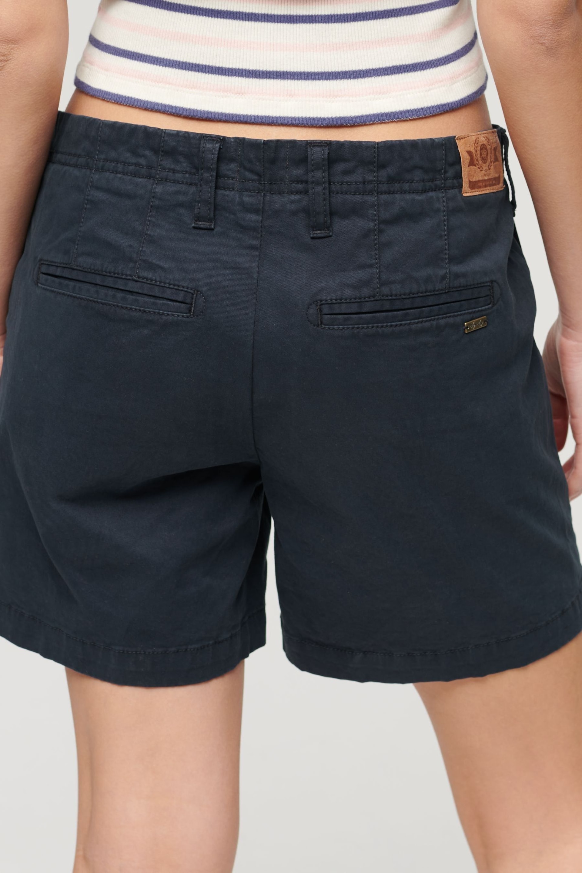 Superdry Blue Classic Chino Shorts - Image 2 of 6