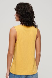 Superdry Yellow Scoop Neck Tank - Image 2 of 6