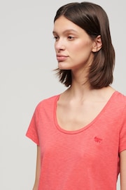 Superdry Orange Scoop Neck T-shirt - Image 3 of 6