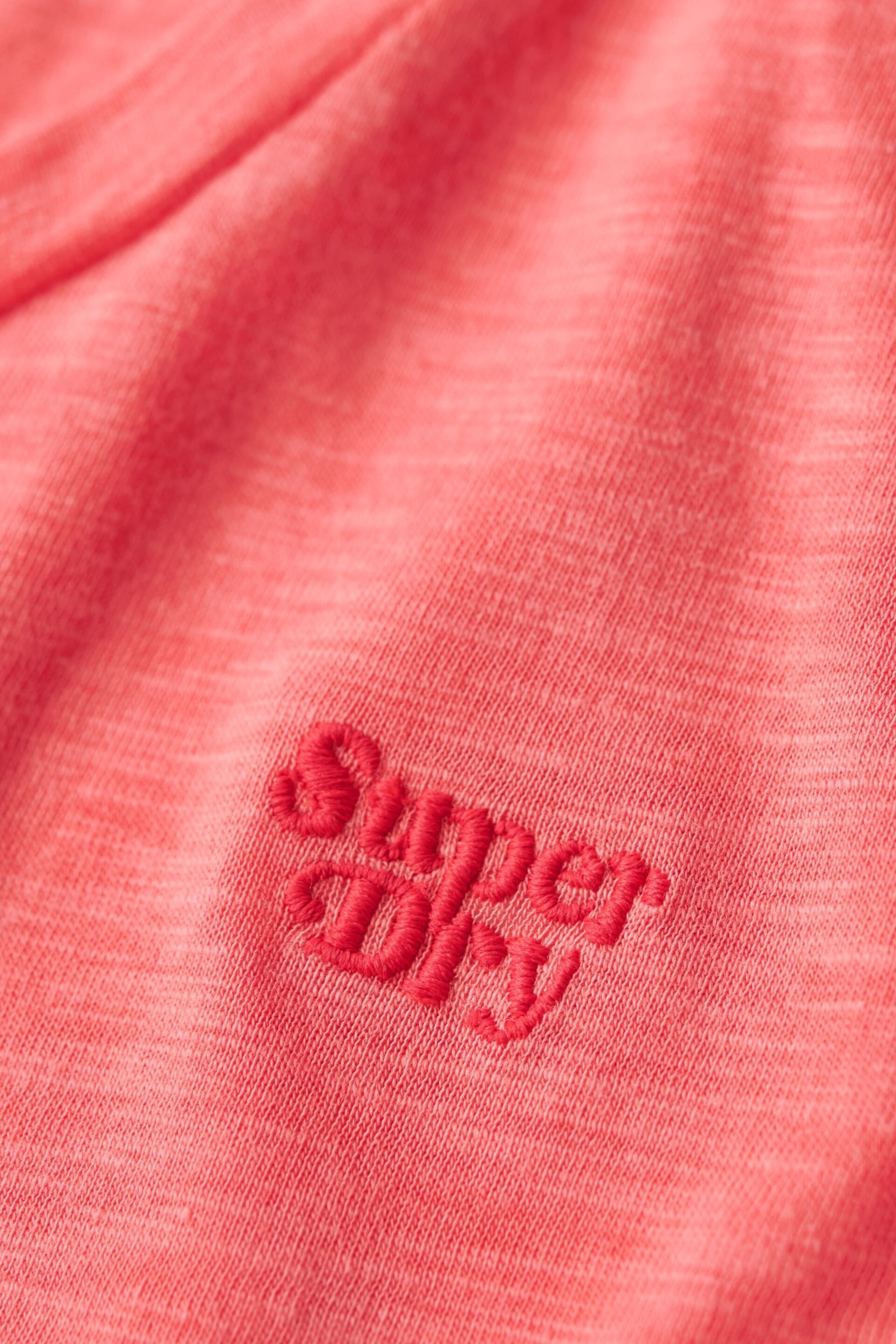 Superdry Orange Scoop Neck T-shirt - Image 6 of 6