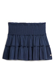 Superdry Blue Tiered Jersey Mini Skirt - Image 3 of 3