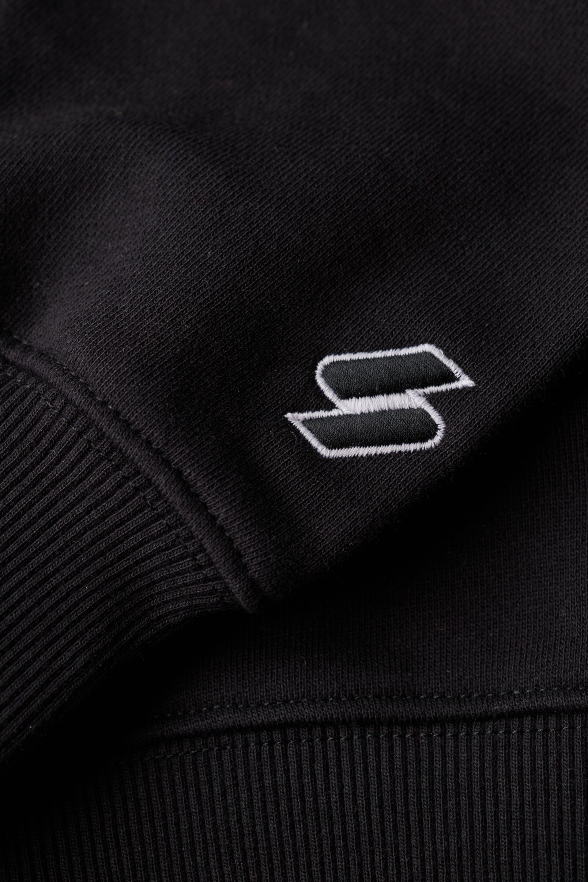 Superdry Black Sport Luxe Loose Crew Sweatshirt - Image 6 of 6