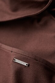Superdry Brown Jersey Twist Back Midi Dress - Image 6 of 6
