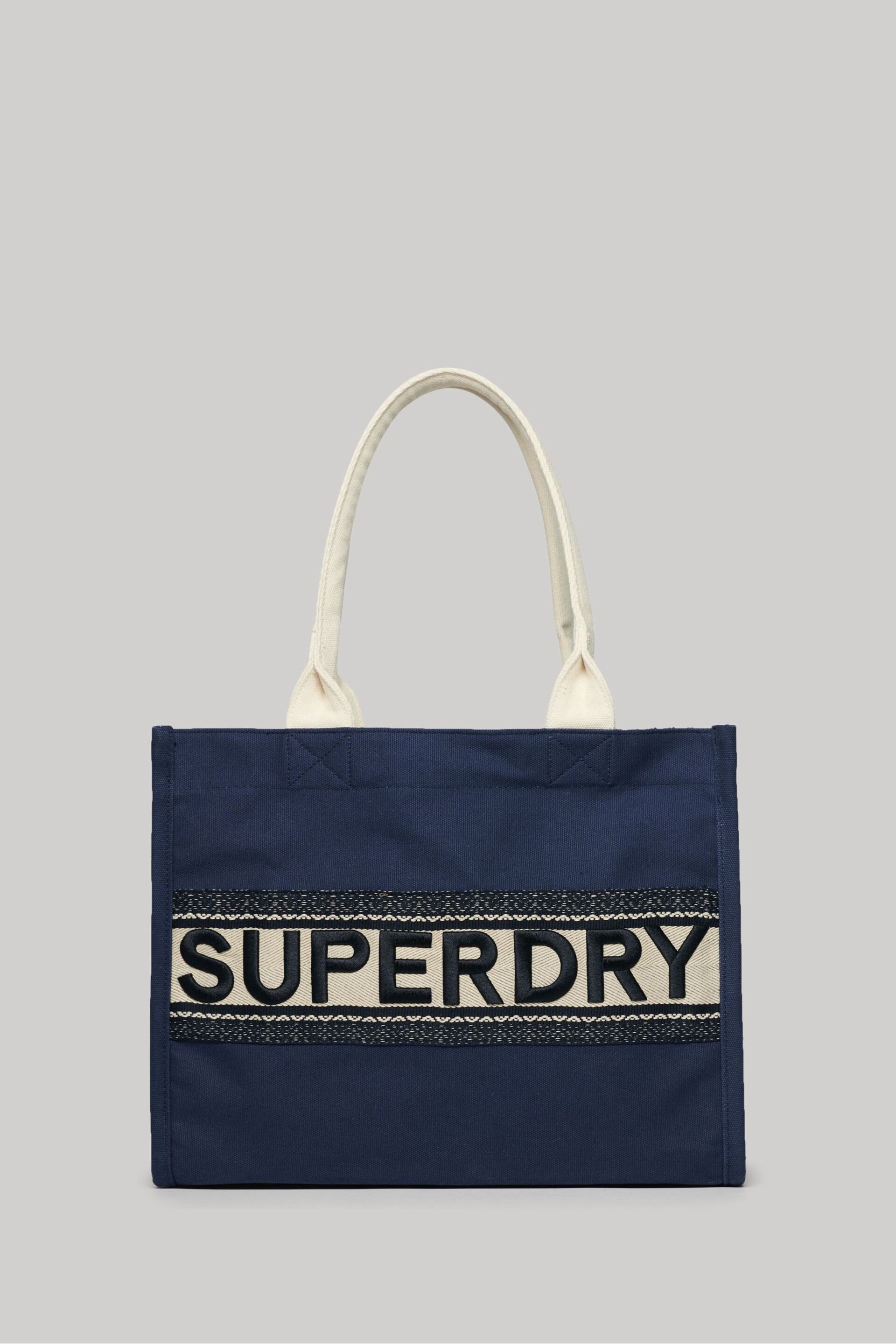Superdry Blue Luxi Tote Bag - Image 1 of 4