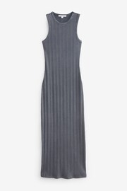 Denim Washed Ribbed Tank Midi Dress - Image 5 of 6