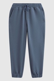 Reiss Airforce Blue Hector Senior Textured Drawstring Joggers - Image 2 of 5