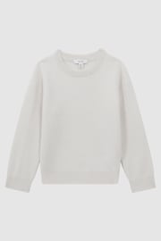 Reiss White Prague 9-14 yrs Merino Crew Neck Jumper - Image 2 of 7