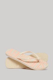 Superdry White Vintage Vegan Flip Flops - Image 2 of 3