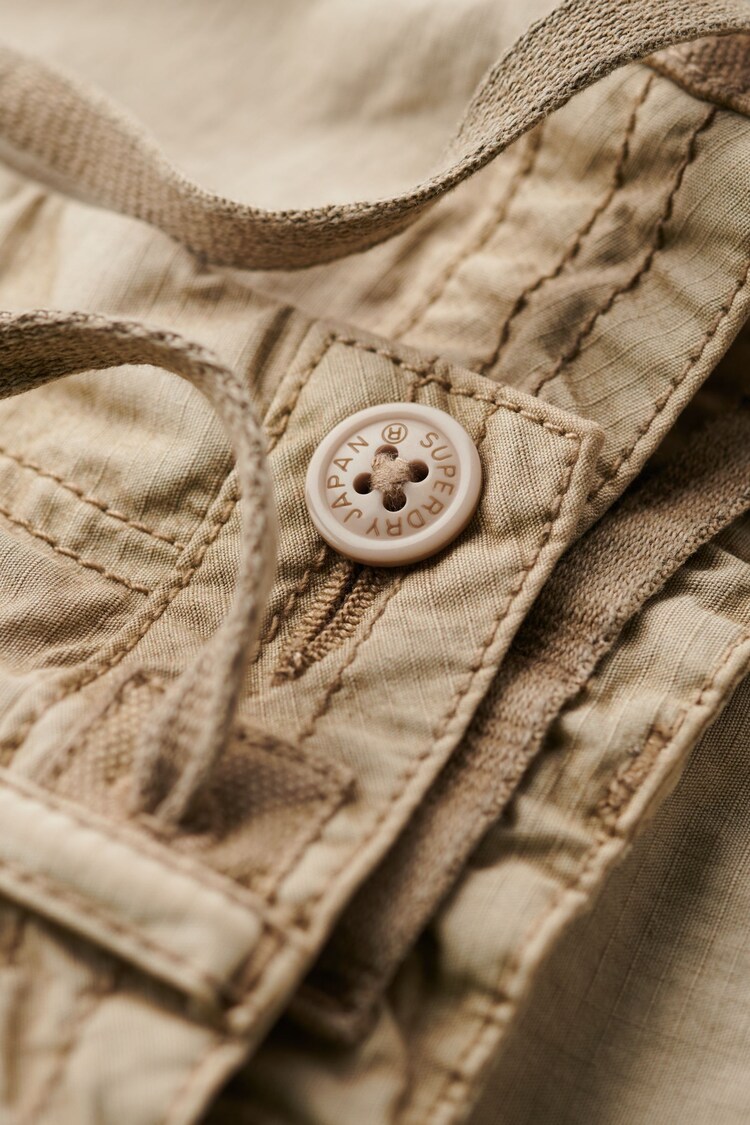 Superdry Brown Lightweight Beach Cargo Trousers - Image 7 of 7