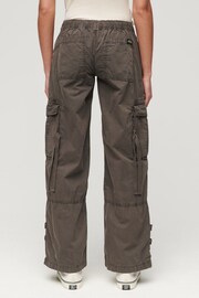 Superdry Brown Vintage Elastic Cargo Utility Trousers - Image 2 of 5