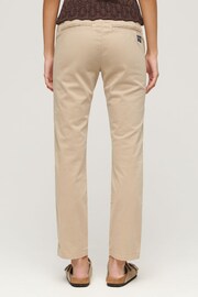 Superdry Brown Mid Rise Chino Trousers - Image 2 of 5